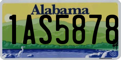 AL license plate 1AS5878