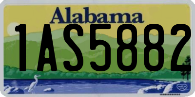 AL license plate 1AS5882