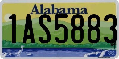 AL license plate 1AS5883