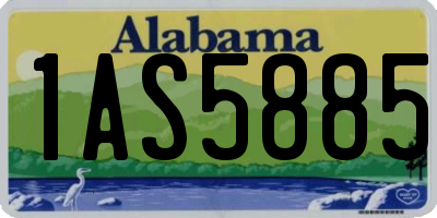 AL license plate 1AS5885