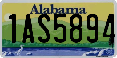 AL license plate 1AS5894