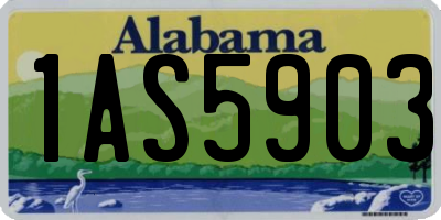 AL license plate 1AS5903