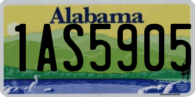 AL license plate 1AS5905
