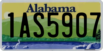 AL license plate 1AS5907