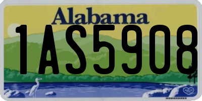AL license plate 1AS5908