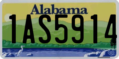 AL license plate 1AS5914