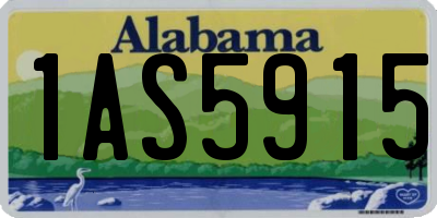 AL license plate 1AS5915