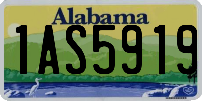 AL license plate 1AS5919