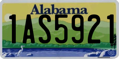 AL license plate 1AS5921