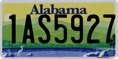 AL license plate 1AS5927