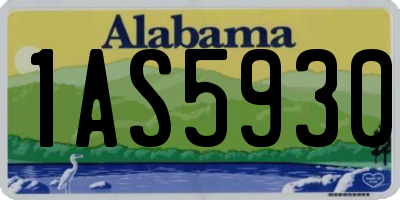 AL license plate 1AS5930