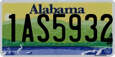 AL license plate 1AS5932