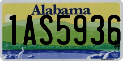 AL license plate 1AS5936