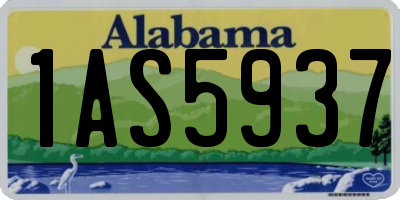 AL license plate 1AS5937