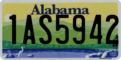 AL license plate 1AS5942