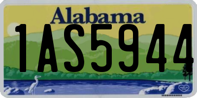 AL license plate 1AS5944