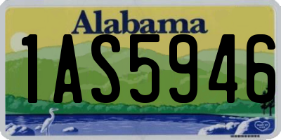 AL license plate 1AS5946