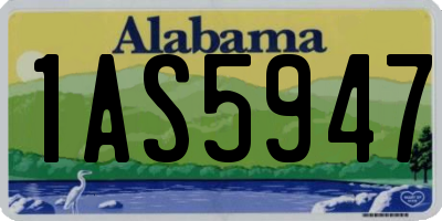 AL license plate 1AS5947