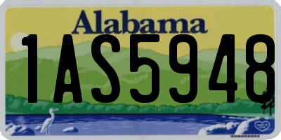 AL license plate 1AS5948