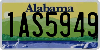 AL license plate 1AS5949