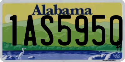 AL license plate 1AS5950
