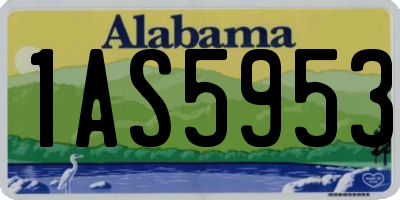 AL license plate 1AS5953