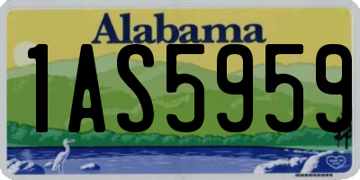 AL license plate 1AS5959