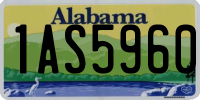 AL license plate 1AS5960