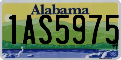 AL license plate 1AS5975