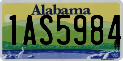 AL license plate 1AS5984