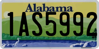 AL license plate 1AS5992