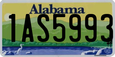 AL license plate 1AS5993