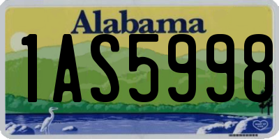 AL license plate 1AS5998