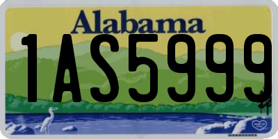 AL license plate 1AS5999