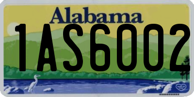 AL license plate 1AS6002