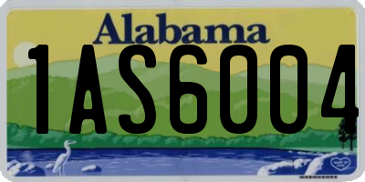 AL license plate 1AS6004