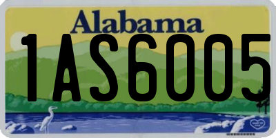 AL license plate 1AS6005