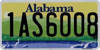 AL license plate 1AS6008