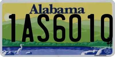 AL license plate 1AS6010