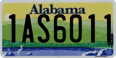 AL license plate 1AS6011