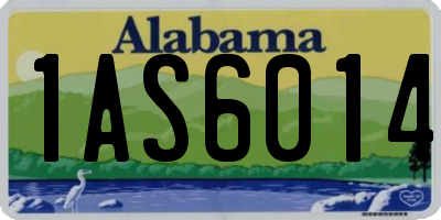 AL license plate 1AS6014