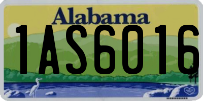 AL license plate 1AS6016