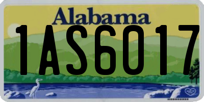 AL license plate 1AS6017