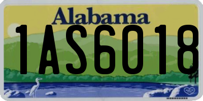 AL license plate 1AS6018