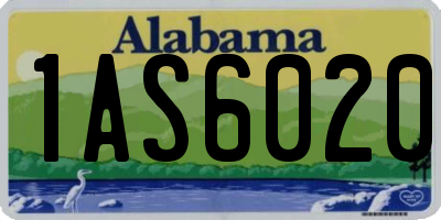 AL license plate 1AS6020