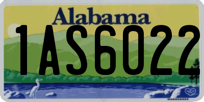 AL license plate 1AS6022