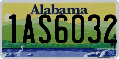 AL license plate 1AS6032