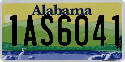 AL license plate 1AS6041