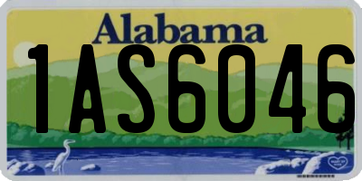 AL license plate 1AS6046