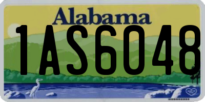 AL license plate 1AS6048